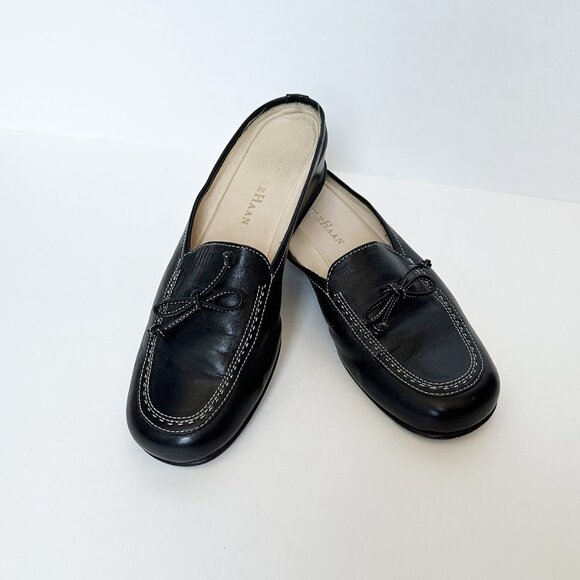 Cole Haan Black Leather Loafers - Picture 2 of 4